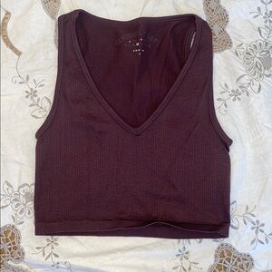 Aeropostale Seriously Soft ribbed crop top size M
